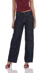 Low Rise Baggy Jeans in Navy